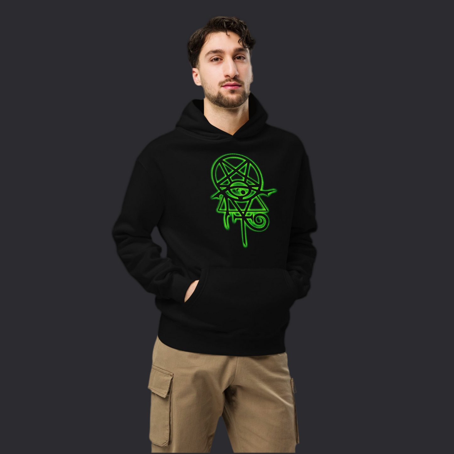 Season of the Witch (Green) Unisex oversized hoodie