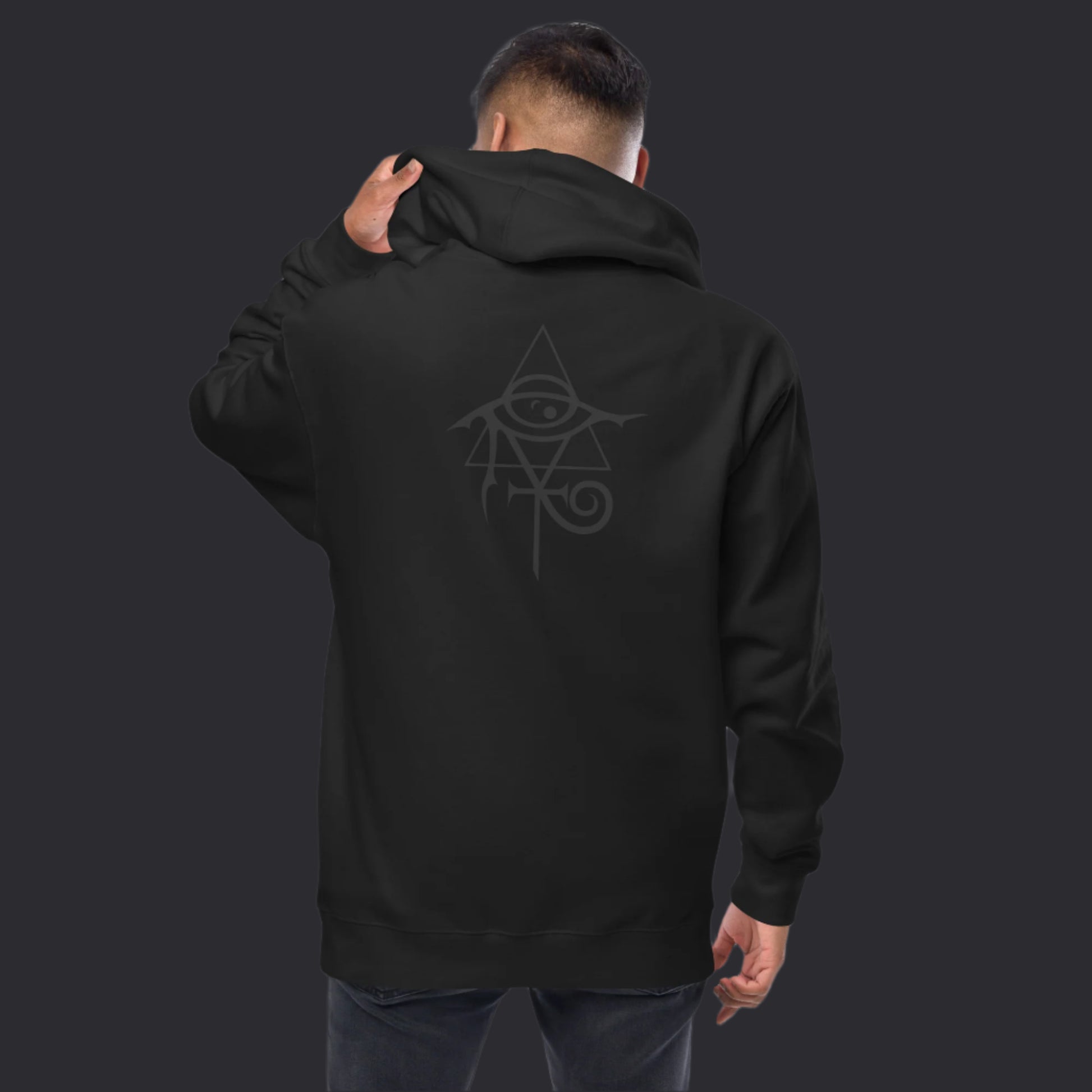 The "Black Out" Collection Unisex Fleece Zip Up Hoodie